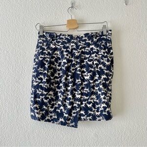H&M equestrian horse faux wrap skirt